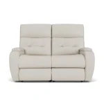 Strait Leather Power Reclining Loveseat with Power Headrests - Image 4