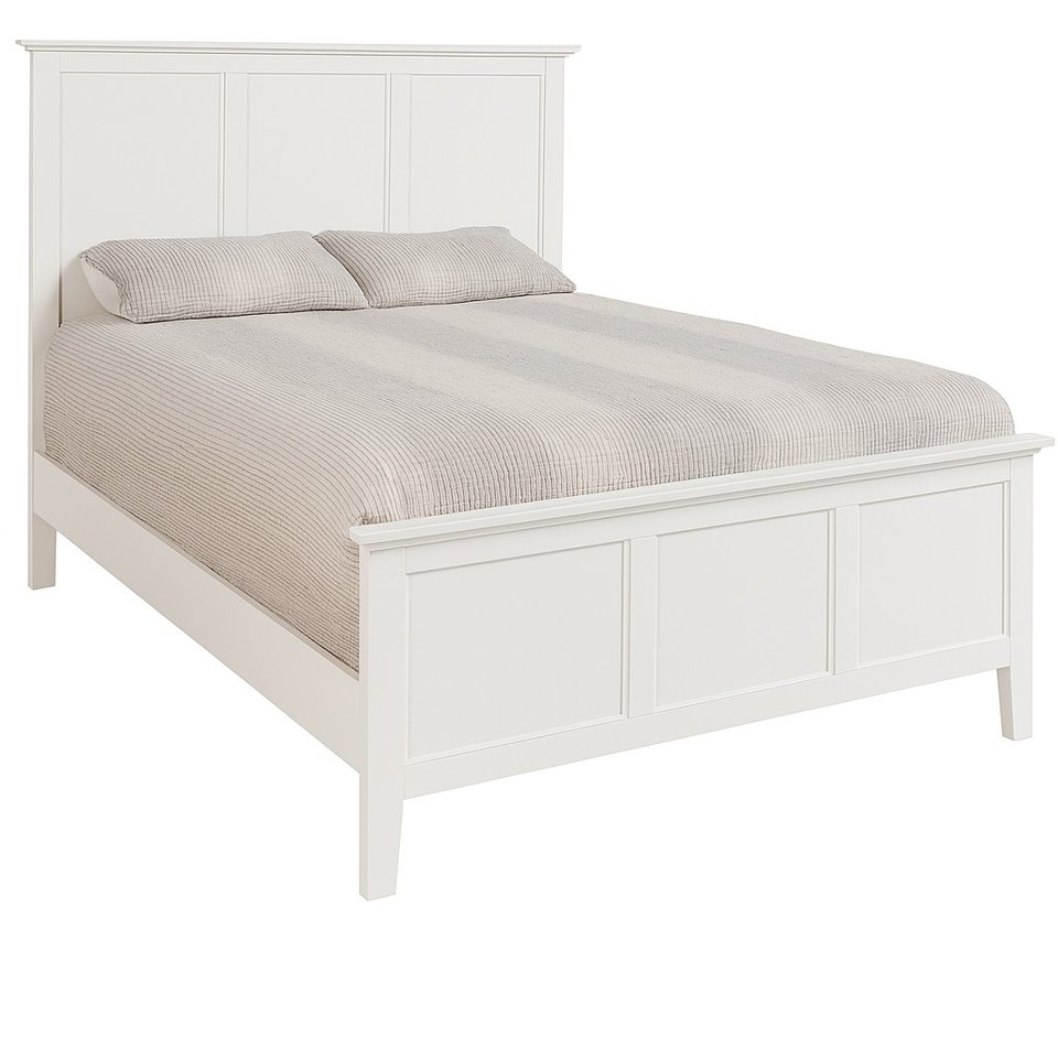 Queen Lancaster Bed in Pure White - BD08-702QF