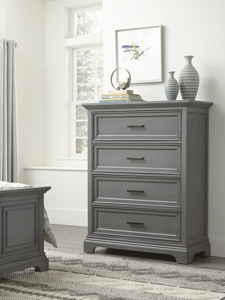 Summit 4 Drawer Chest in Heather Gray