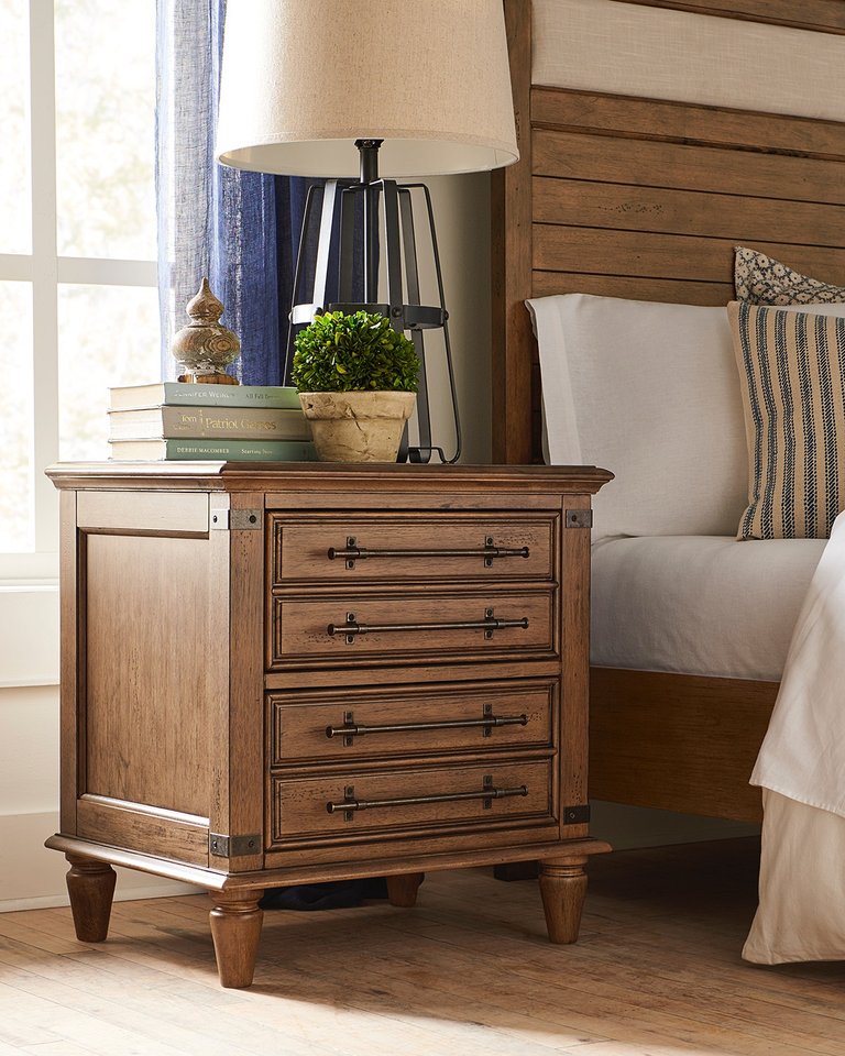 Farmhouse Chic Collection - Nightstand in Bourbon