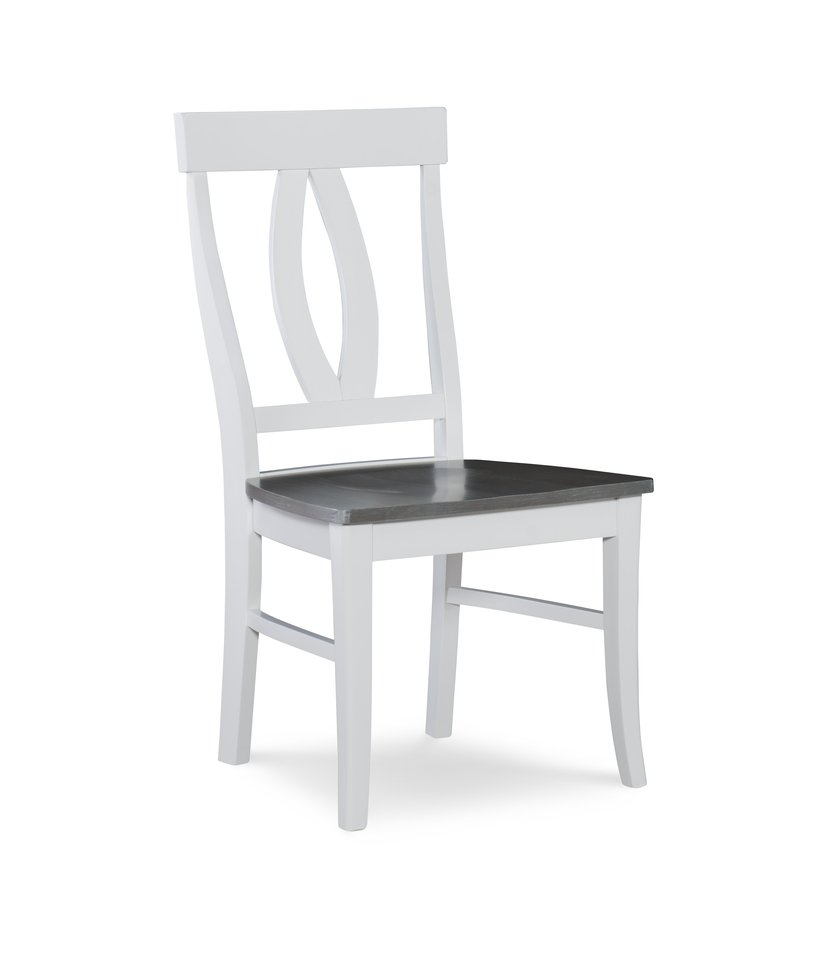 Cosmopolitan Collection - Verona Chair in Heather Gray & White