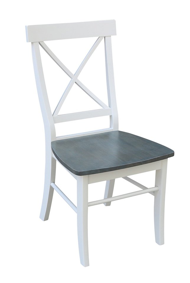 Dining Essentials - X-Back Chair in Heather Gray & White