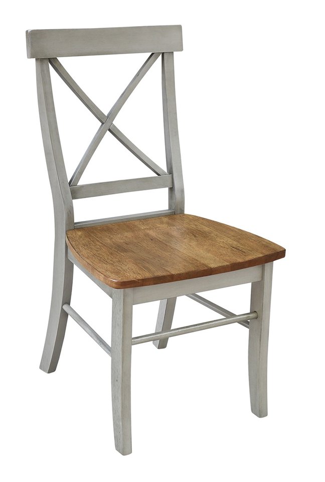 C41613B-105701200 Dining Essentials - X-Back Chair in Hickory & Stone - Image 1