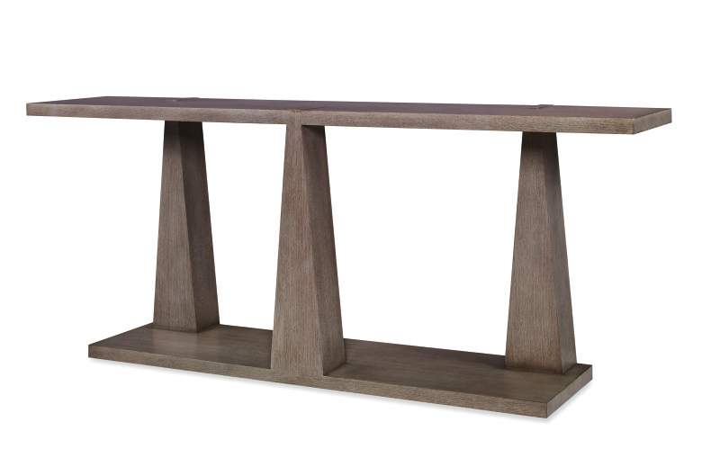 C5H-723 - Casa Bella Column Console Table - Timber Grey