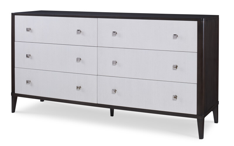 C6C-204 - Aria Dresser - Brownstone/Oxford White