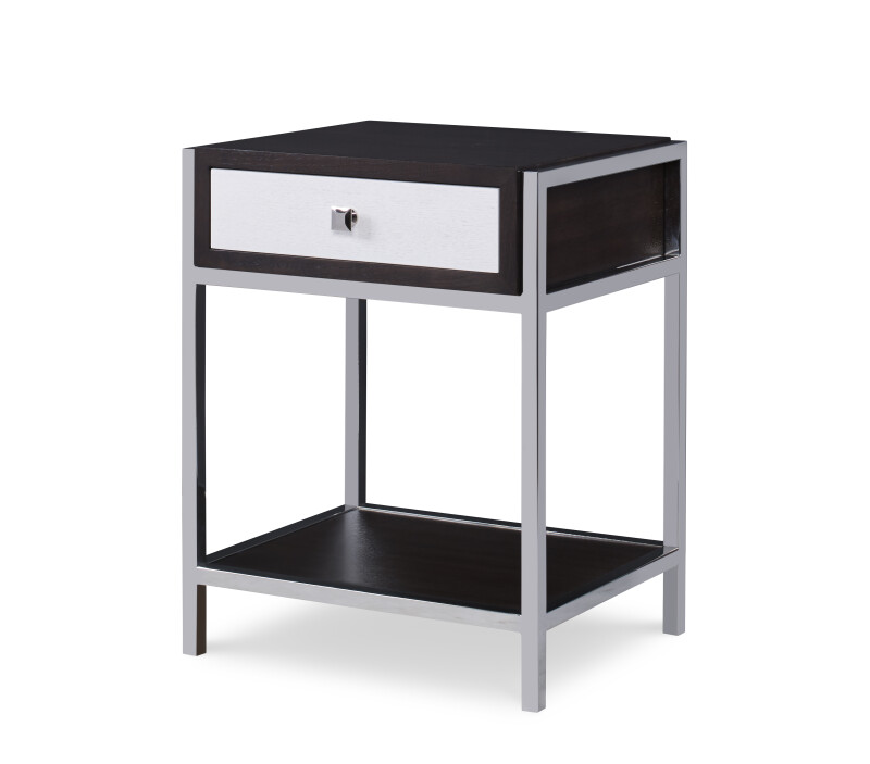 C6C-221 - Aria Nightstand - Brownstone/Oxford White
