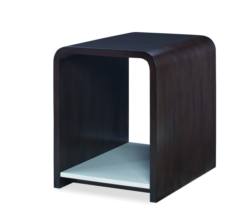C6C-623 - Aria Chairside Table - Brownstone/Oxford White