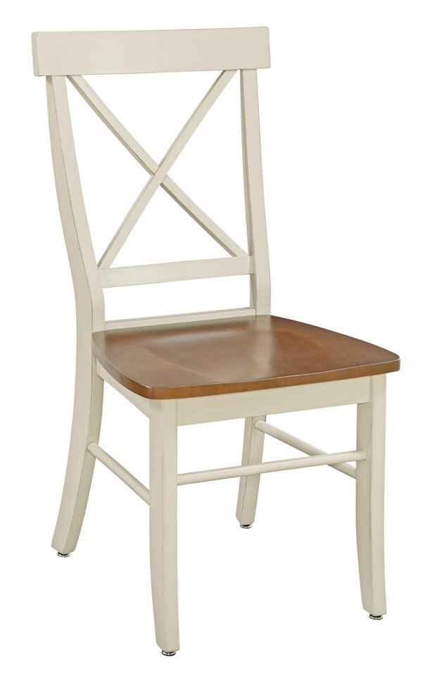 Dining Essentials - X Back Chair in Hickory and Shell