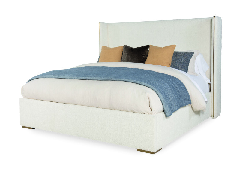 CAA-126 - Cadence Upholstered Wing Bed - King 6/6