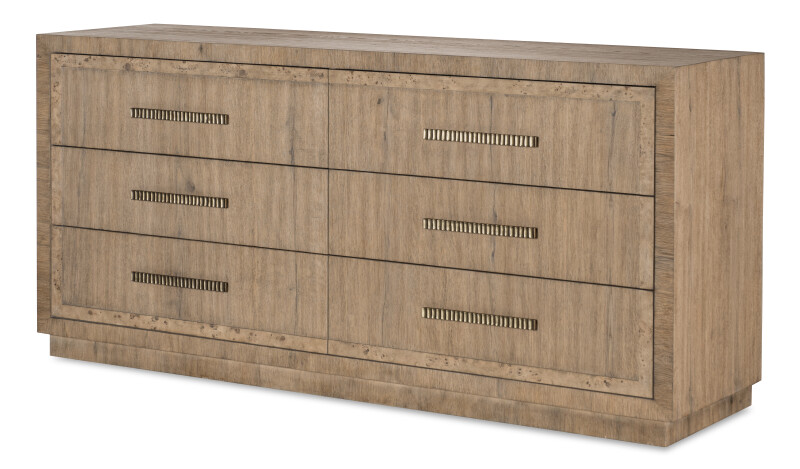 CBA-201-V1 - Monterey Six Drawer Dresser - Hawthorne Light