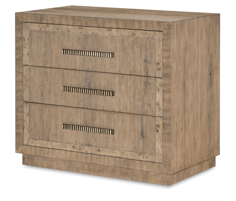 CBA-223-V1 - Monterey Three Drawer Nightstand - Hawthorne Light