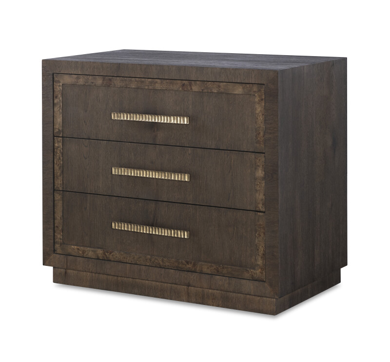 CBA-223-V2 - Monterey Three Drawer Nightstand - Hawthorne Dark