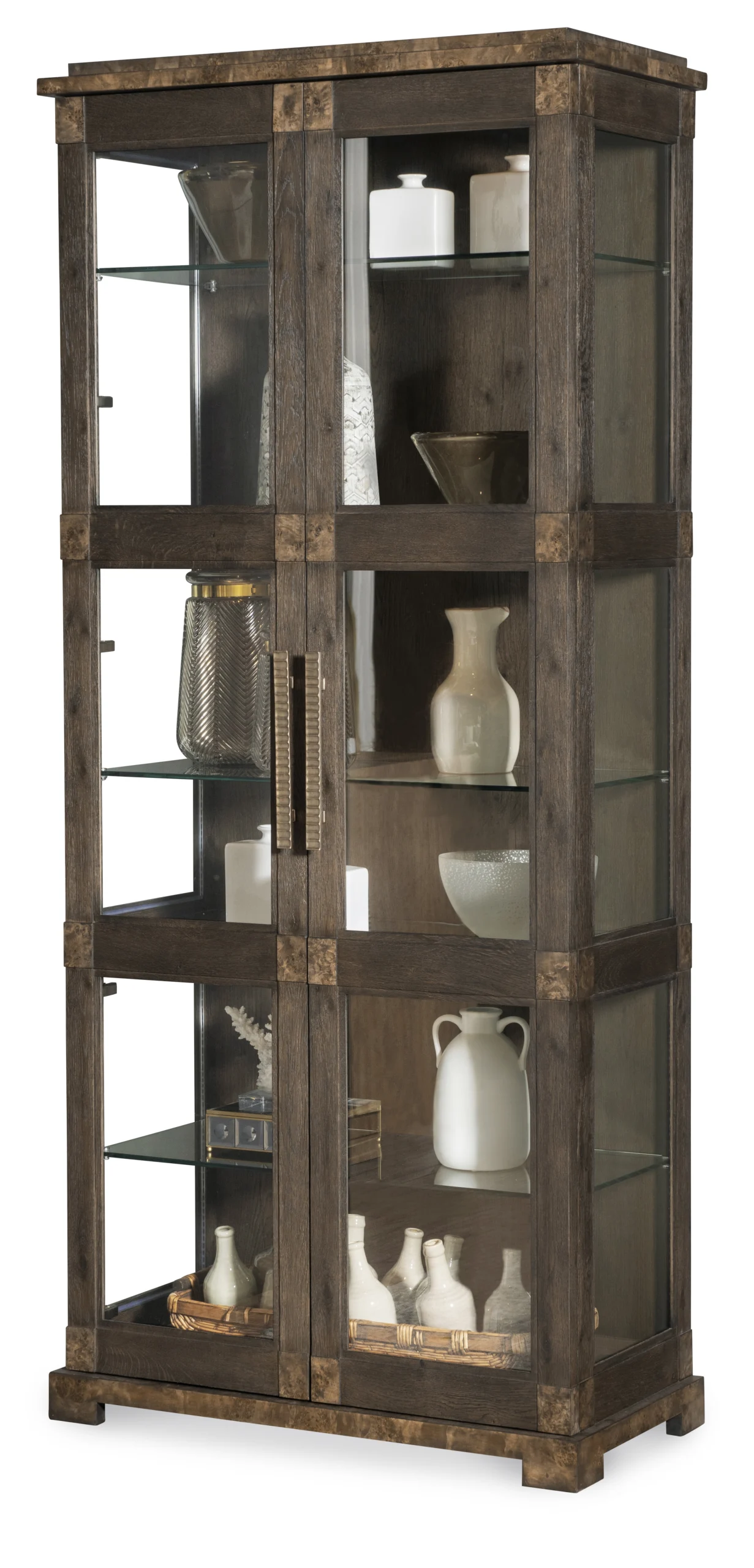 CBA-772-V2 - Monterey Tall Display Cabinet - Hawthorne Dark