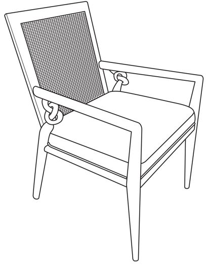 CCU-3175A-F1 - Kean Arm Chair