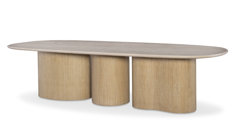 CDA-301-V1 - Erosion Dining Table - Round/Kidney Bases - Sahara