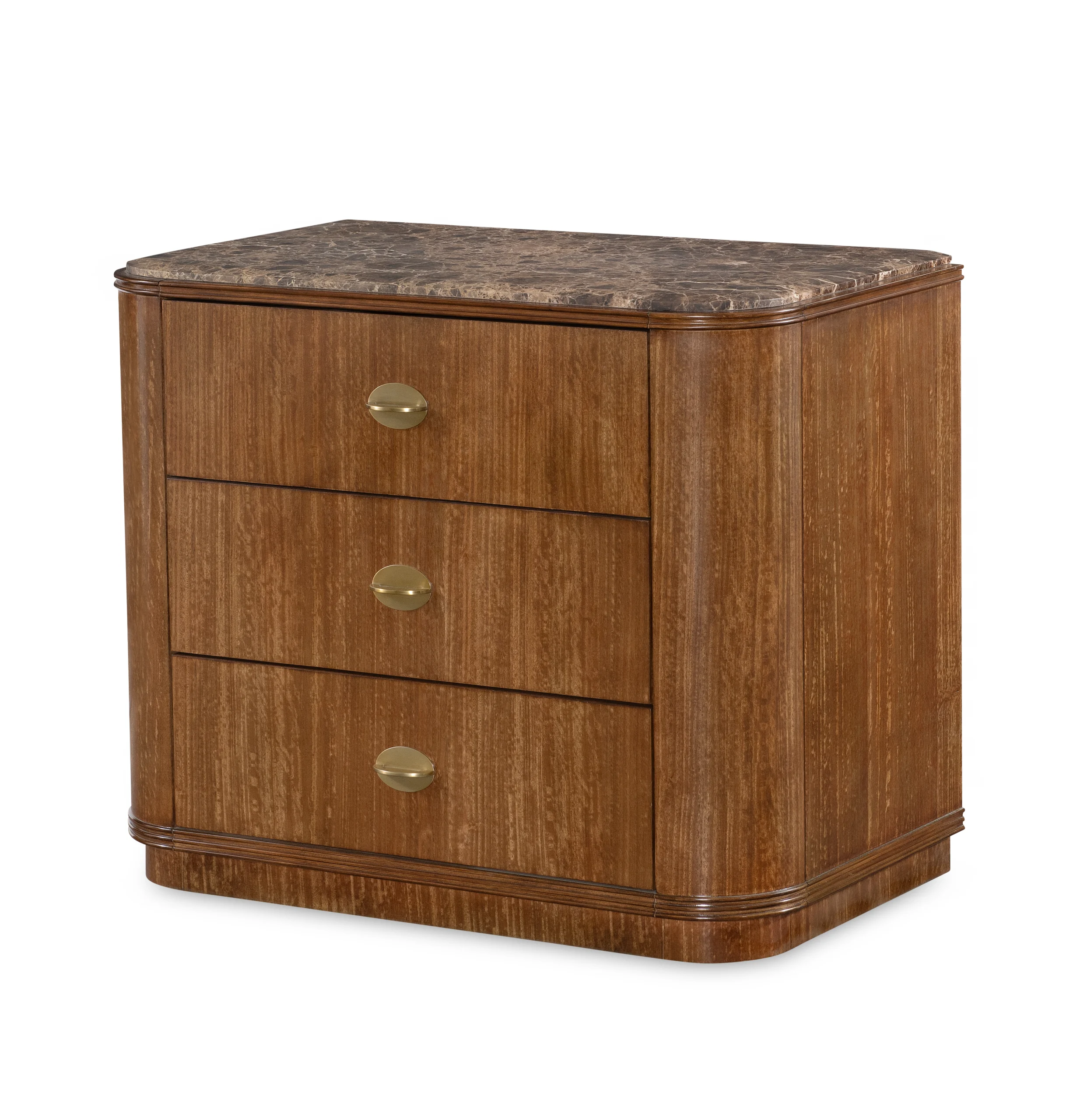CEA-221-V1 - Maxwell Three Drawer Nightstand - Clove