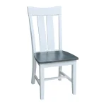 Cosmopolitan Collection - Ava Chair in Heather Gray & White