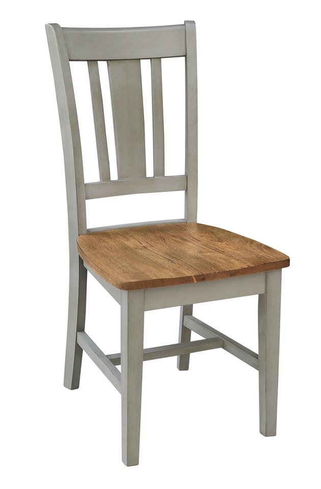 Dining Essentials - San Remo Chair in Hickory & Stone