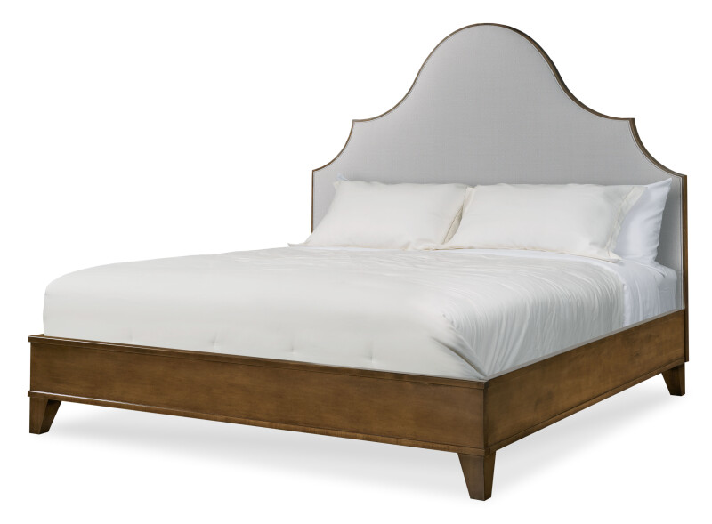 CR9-101-CW-72 - Details Lafayette Wood Trim Uph Bed - Cal King 6/0
