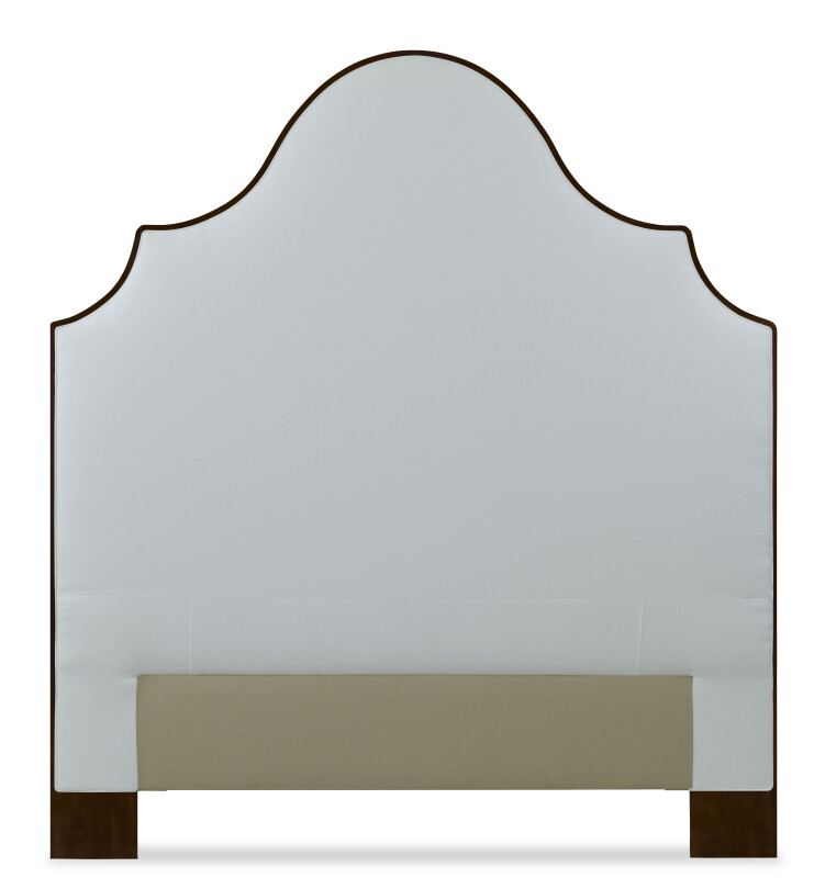 CR9-101-KW-HB-84 - Details Lafayette Wood Trim Uph Headboard - King 6/6 - Cal King 6/0
