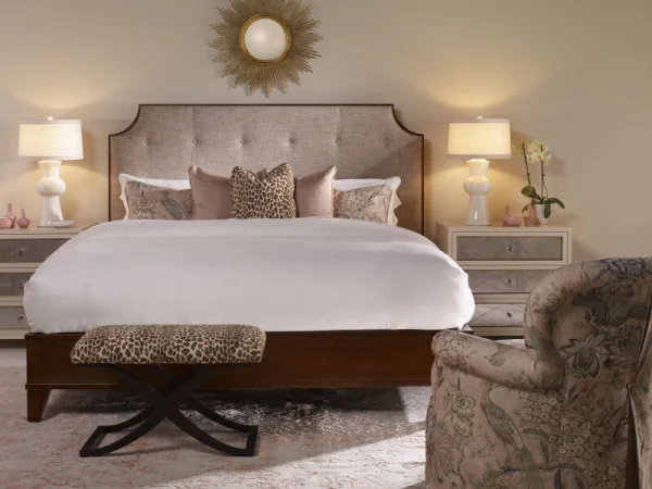 CR9-105-KW-60 - Details Burbank Wood Trim Uph Bed - King 6/6 - Image 4