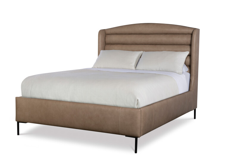 CR9-121Q - Details Fully Uph Wing Low H.B. Bed - Queen 5/0