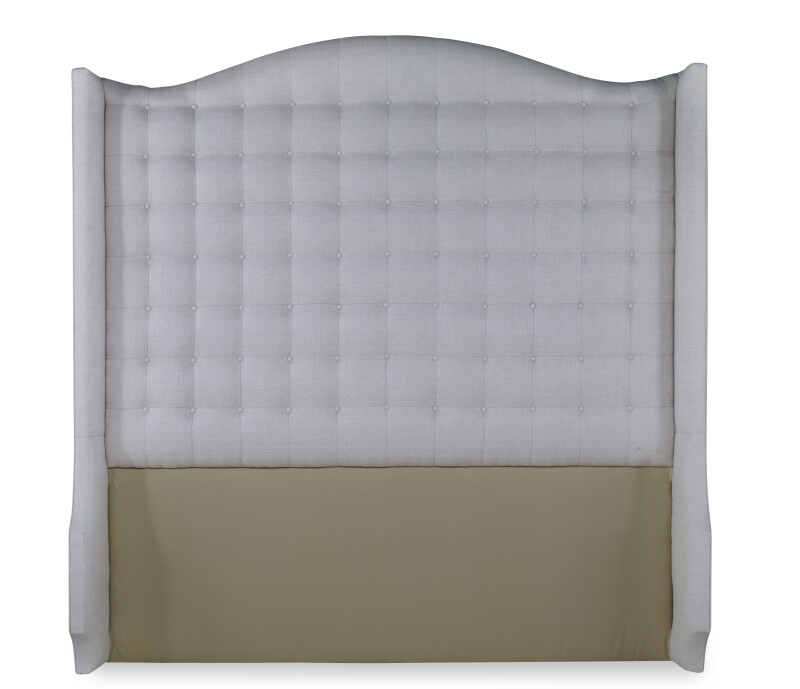 CR9-123Q-HB - Details Fully Uph Tall Wing Headboard - Full 4/6 - Queen 5/0