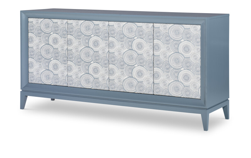 CR9-501U - Details Ii Four Door Upholstered Front Low Credenza