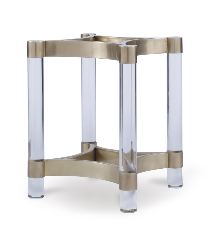 CRA-828B - Details Acrylic & Metal Dining Table Base For Glass Top
