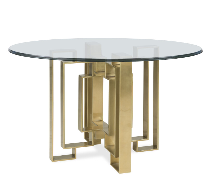 CRA-832B - Details Metal Dining Table Base For Glass Top
