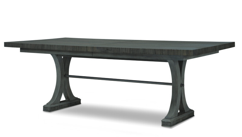 CT1002-MK-OAK - Carlyle Rectangular Oak Dining Table - Mink Grey