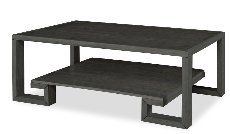 CT1003-MK - Greek Key Cocktail Table-Mink Grey