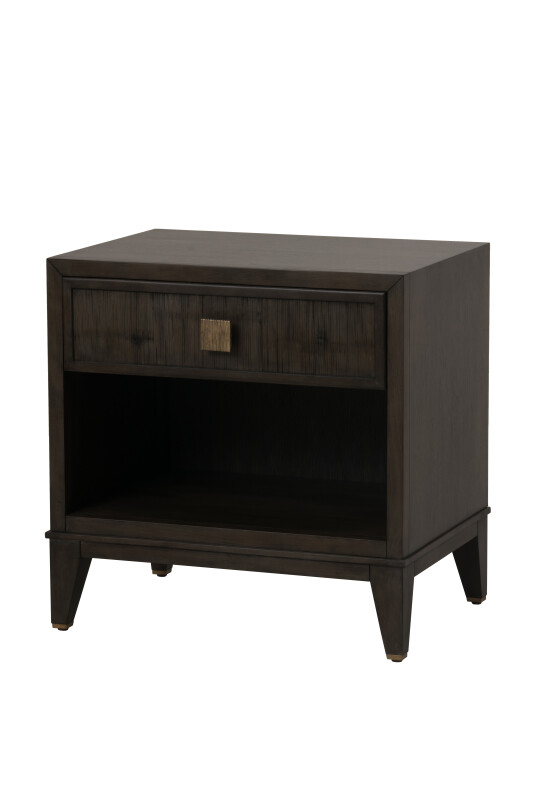 CT1010-MK - Carlyle 1 Drawer Nightstand-Mink Grey
