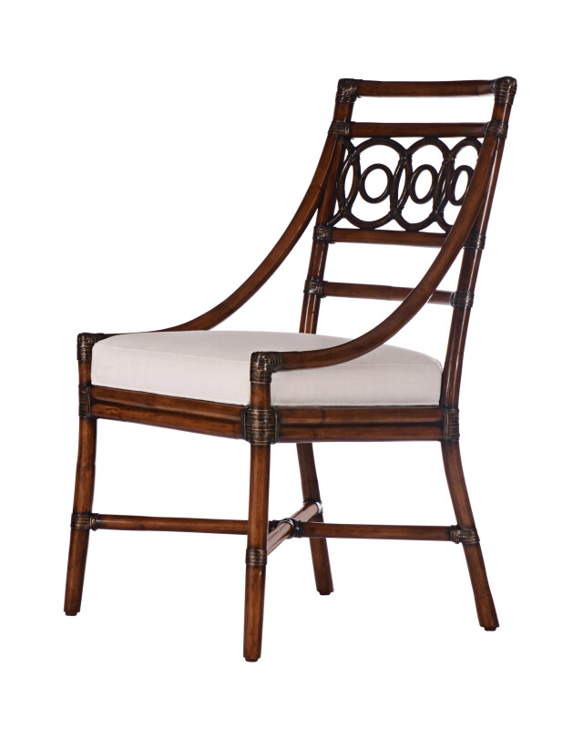 CT2007S-FL - Circles Side Chair-Flax