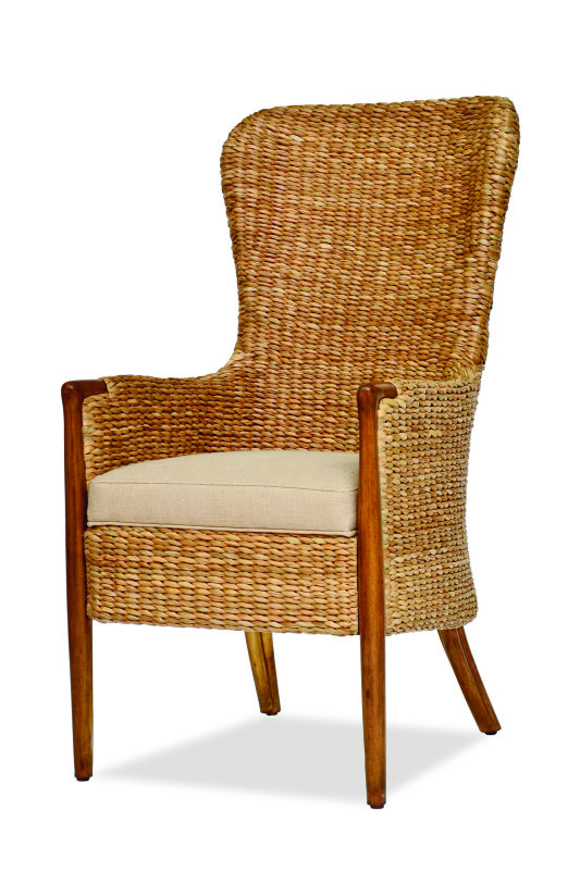CT2017-FL - Seagrass Dining Chair-Flax