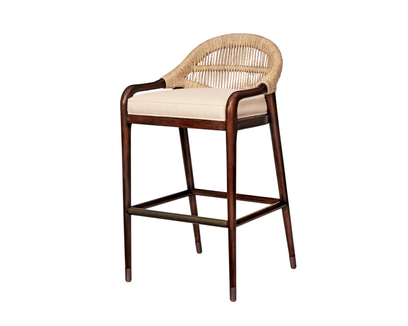 CT2088B - Low Back Bar Stool - Flax