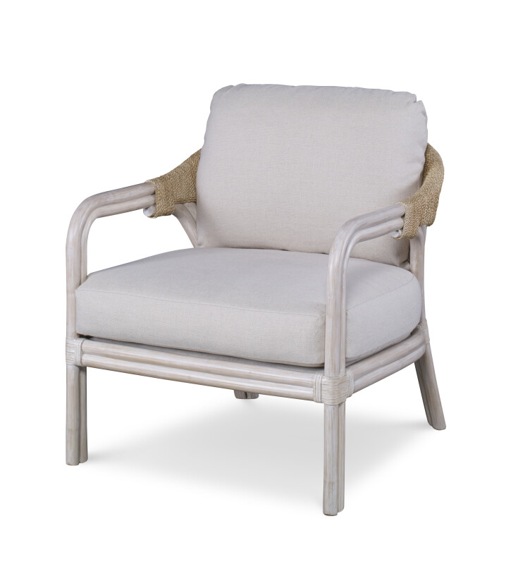 CT2117-NT-FL - Edisto Lounge Chair - Natural/Flax