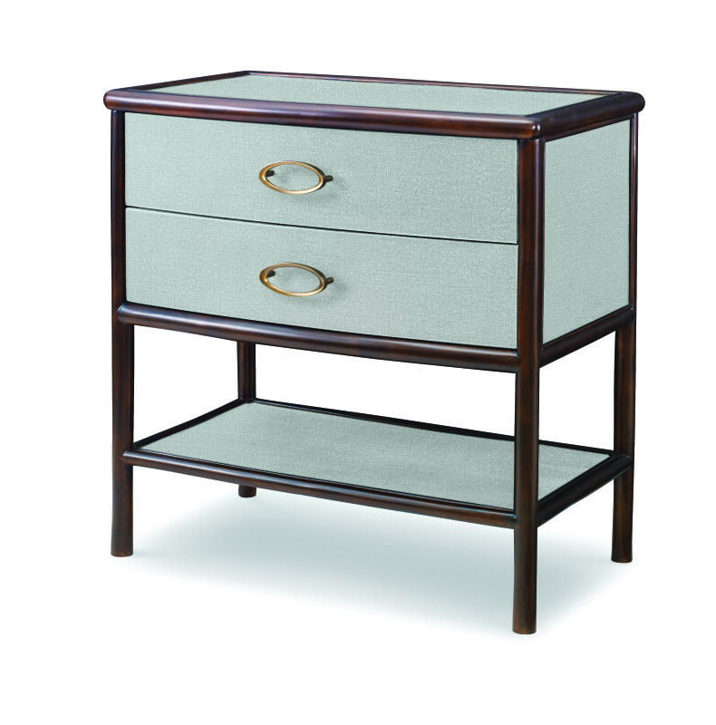 CT3006-DG - Canvas Nightstand-Dove Grey