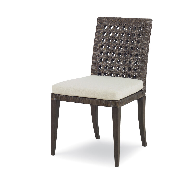 CT4001S-MK-FL - Litchfield Side Chair-Mink Grey/Flax