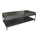 CT4009-MK - Westport Cocktail Table-Mink Grey - Image 4