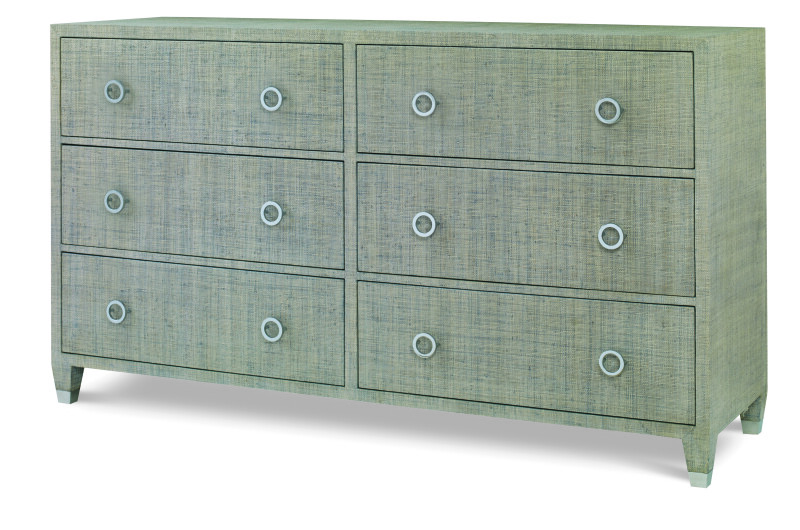 CT5021-FG - Charleston 6 Drawer Dresser-French Grey