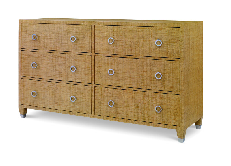 CT5021-SD - Charleston 6 Drawer Dresser-Sand