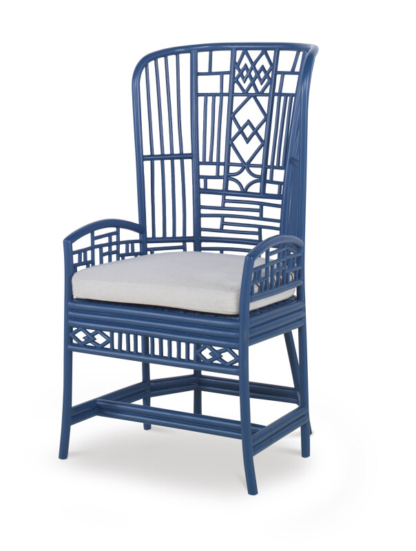 CT6013-NV - Riviera Desk Chair - Blue/Flax