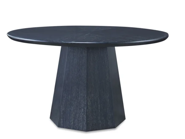 CT6045 - Newlin Round Dining Table - Black Cerused - Image 3