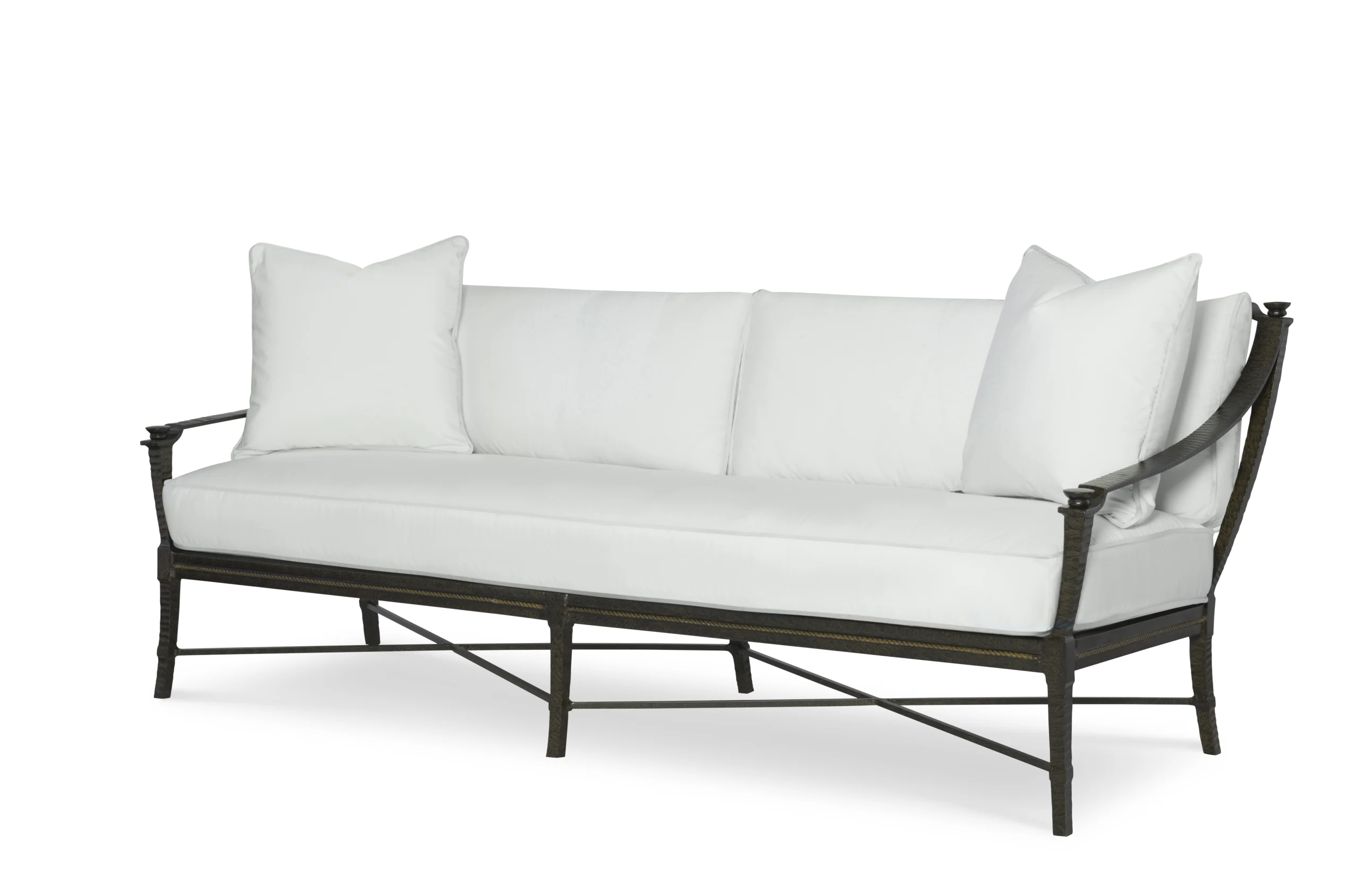 D12MB-21-9 - Andalusia Metal Back Sofa