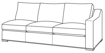 D13U-5201-52-F1 - Armanti Outdoor Raf Sofa
