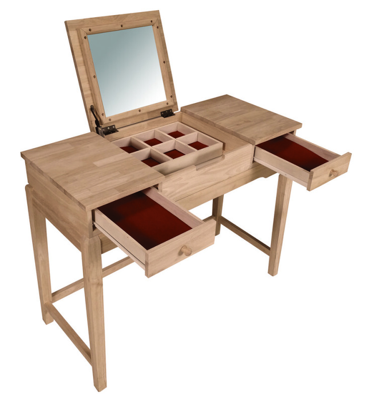 Vanity w/ flip up mirror