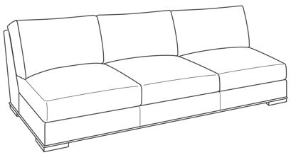 ES9-1327-92 - Austin Armless Sofa