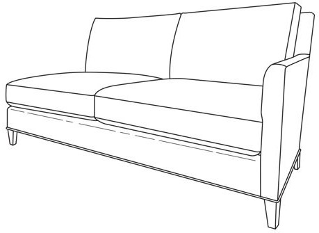 ES9-1340-72 - Jordan Raf Love Seat