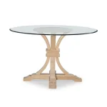 30" Flair Pedestal Base with 48" Glass Top - GLASS-48-B